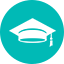 Graduation hat icon